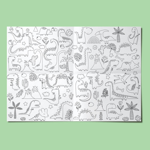 Dinosaurs Giant Coloring Sheet