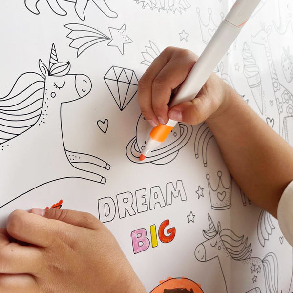 Dream Big Giant Coloring Sheet