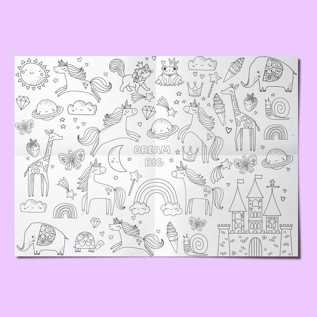 Dream Big Giant Coloring Sheet