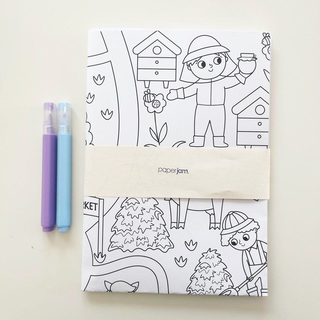 Farm Map Giant Coloring Sheet