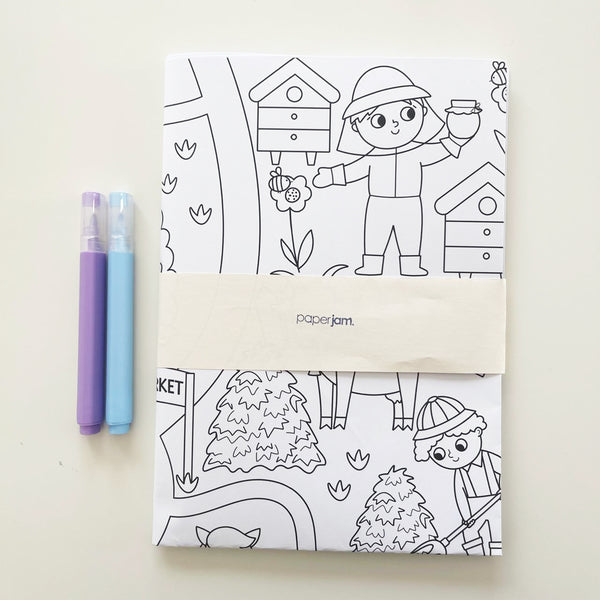 Farm Map Giant Coloring Sheet