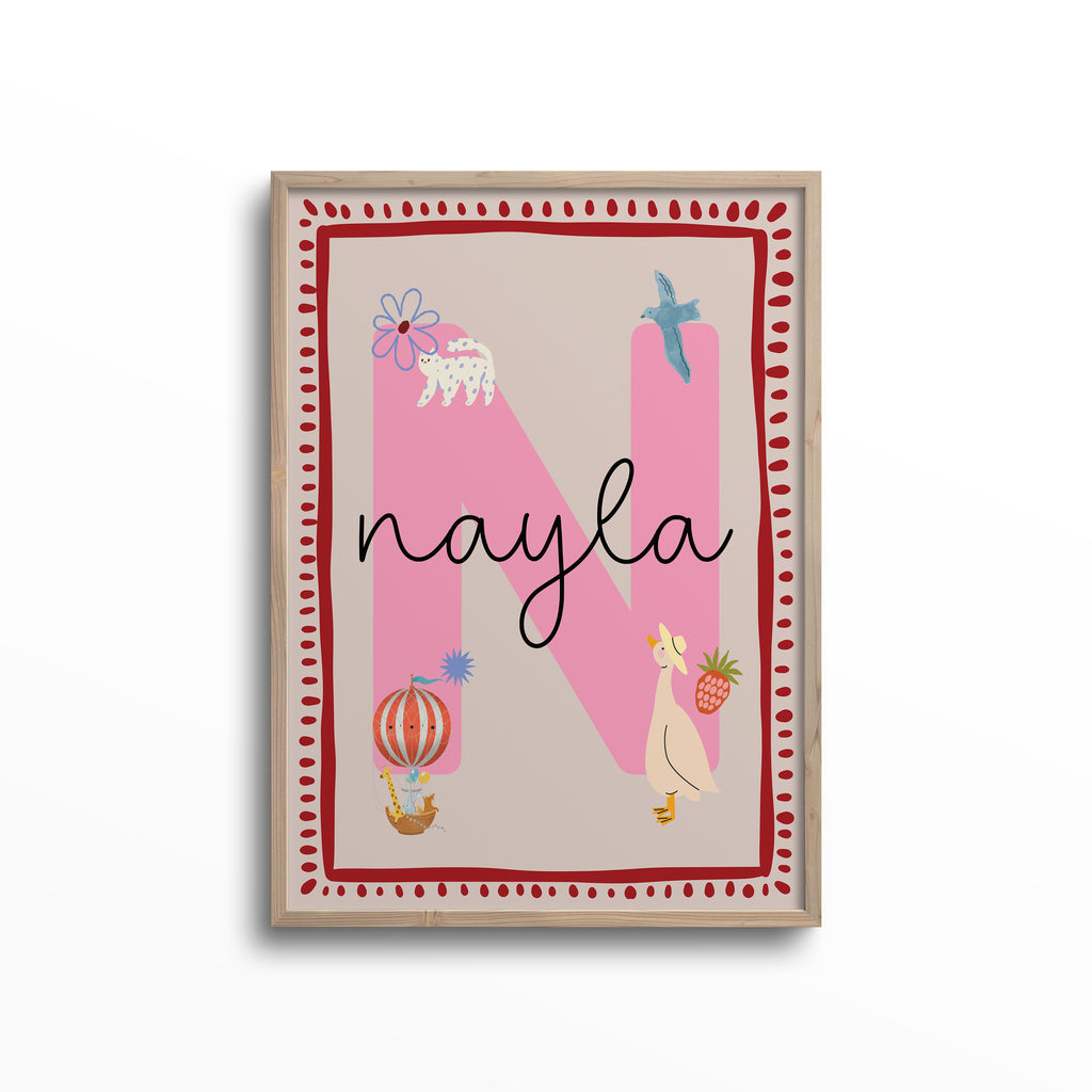 Custom Girl Letter Print