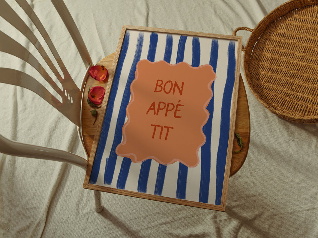 Bon Apetit - Blue + Orange