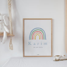 Load image into Gallery viewer, Custom Boy Name Print - Rainbow
