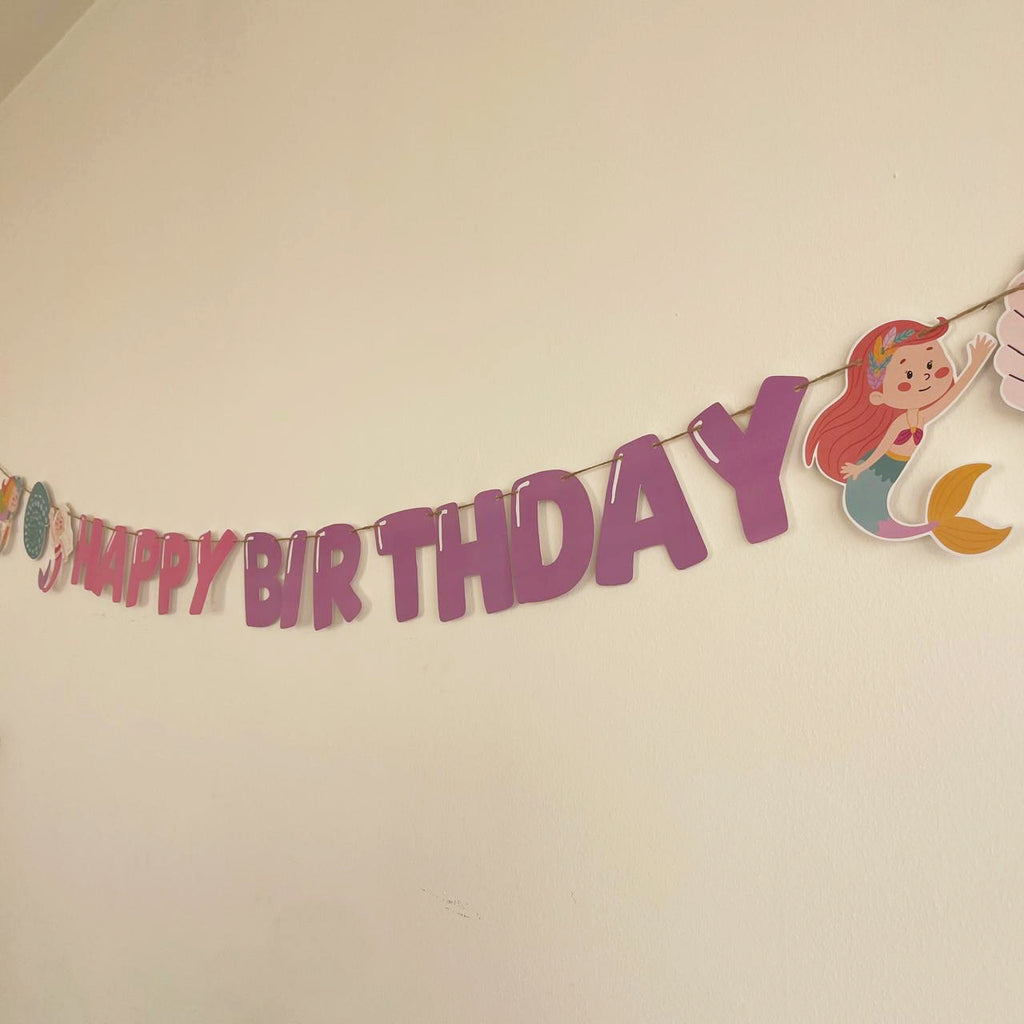 Mermaid Birthday Garland