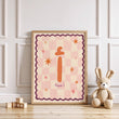 Custom Name Arabic Print - Pink