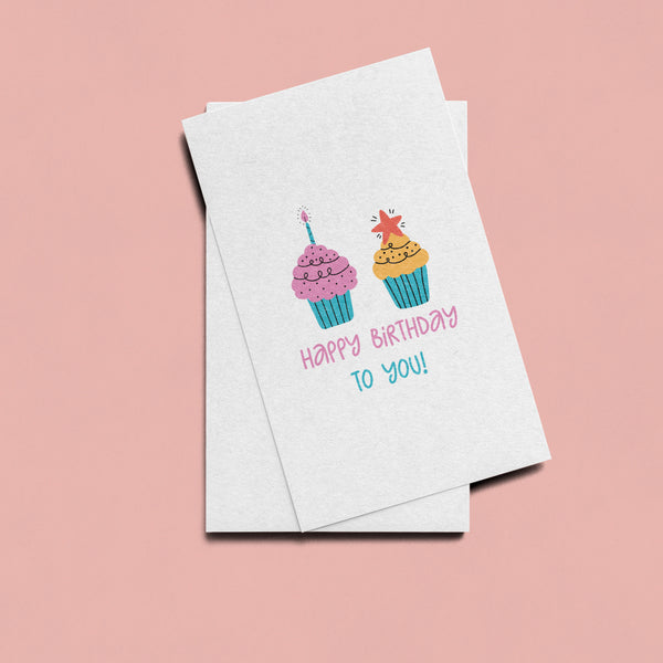 Cupcakes 9x5 Card