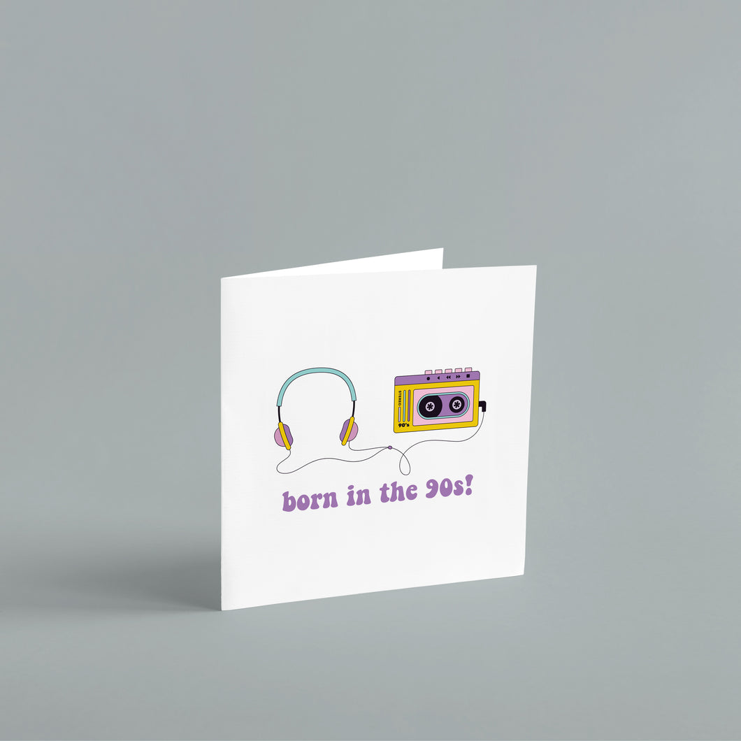 Born In The 90s 5x5 Card