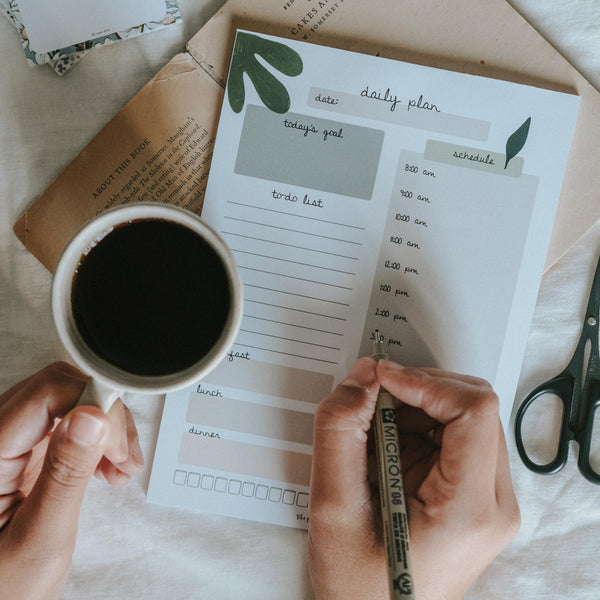 Boho Daily Plan Notepad