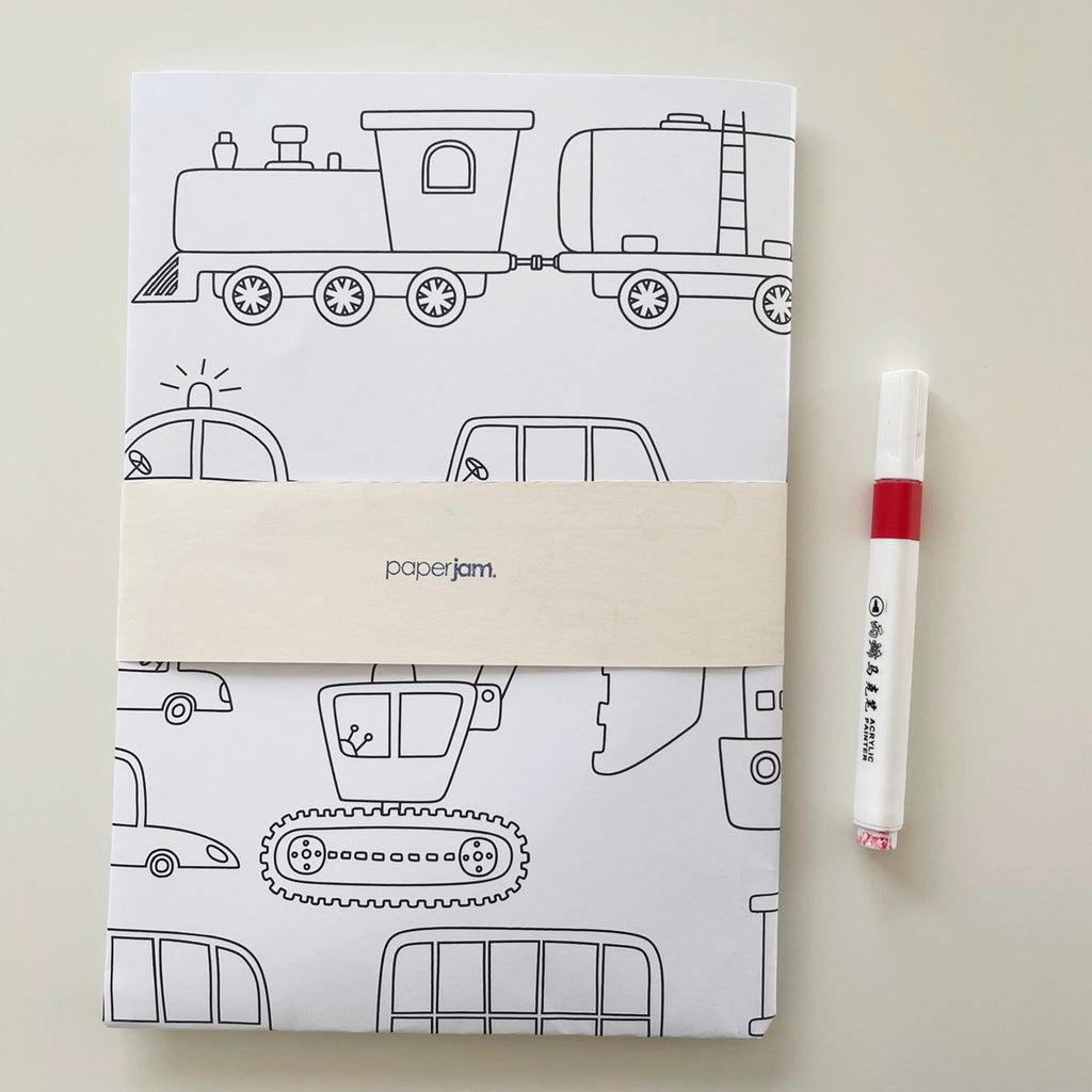 Vehicles Giant Coloring Sheet