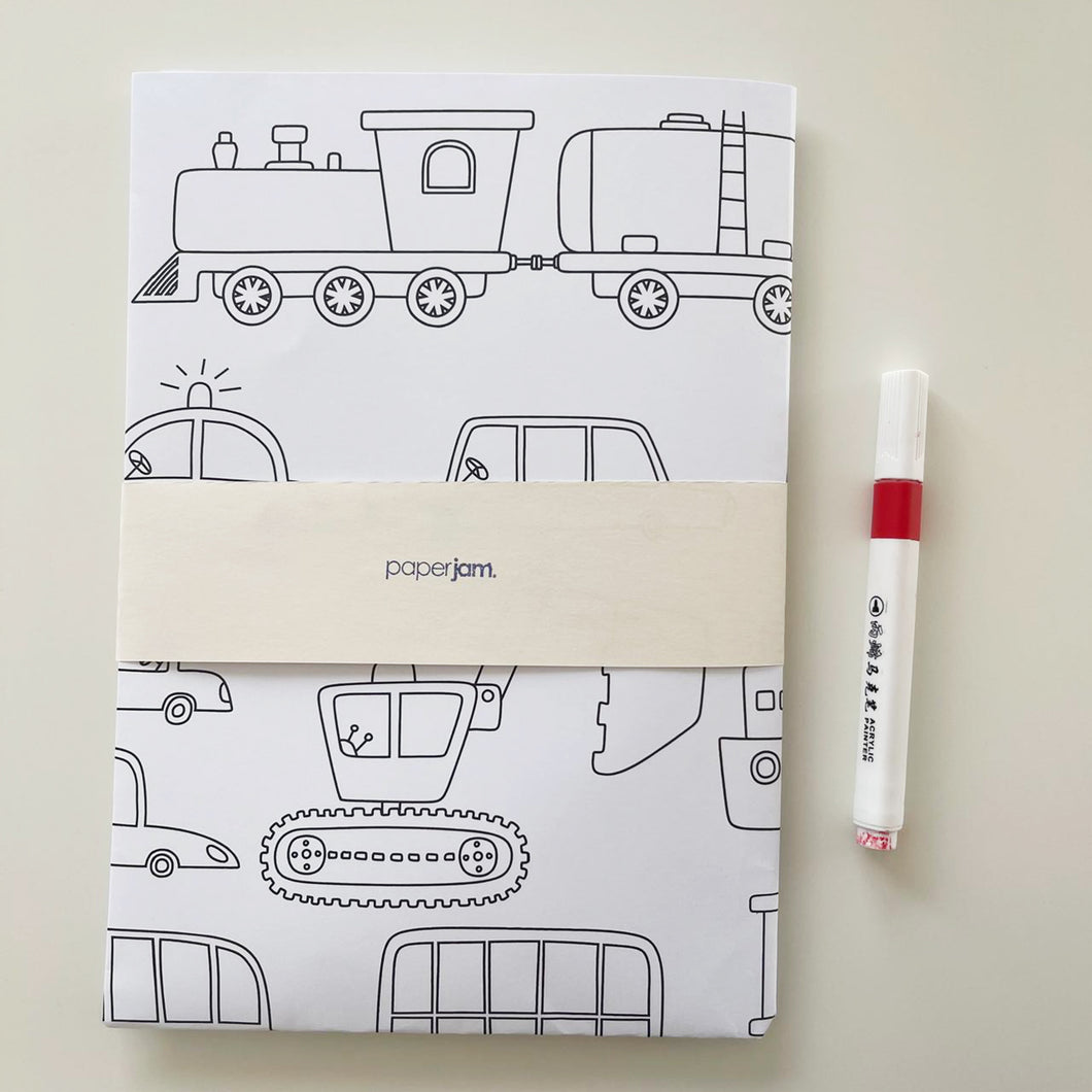 Vehicles Giant Coloring Sheet