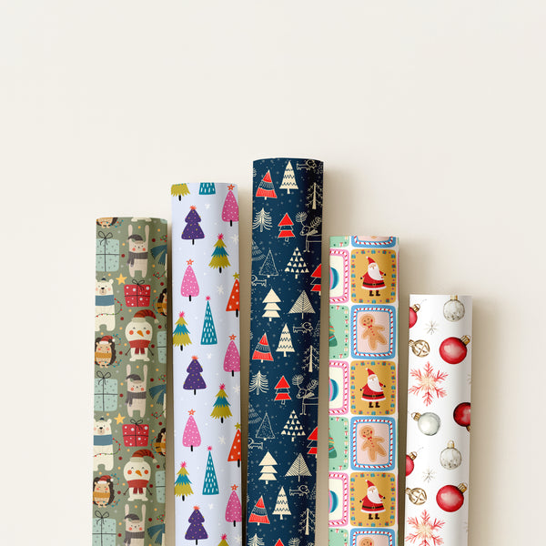 Christmas Wrapping Paper Bundle 04