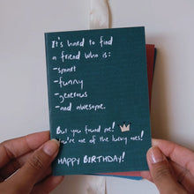 Load image into Gallery viewer, Funny Birthday Card 04
