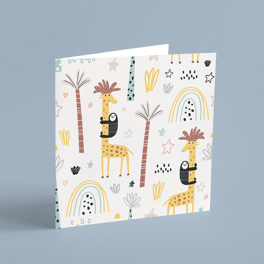 Giraffe 5x5 Card