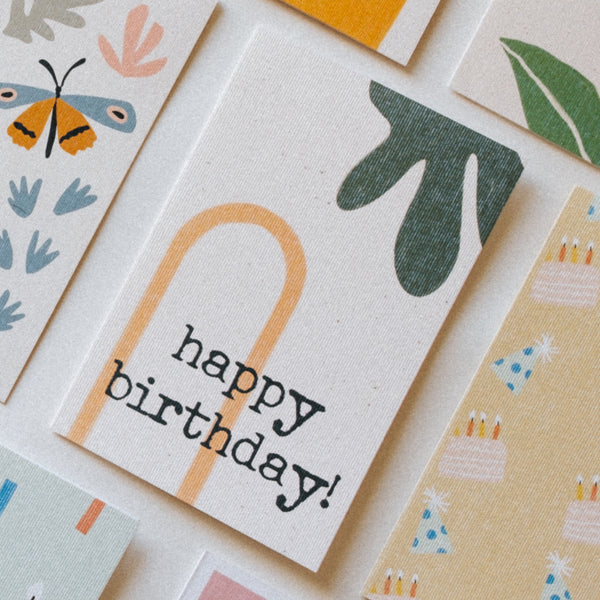 Happy Birthday Abstract Card