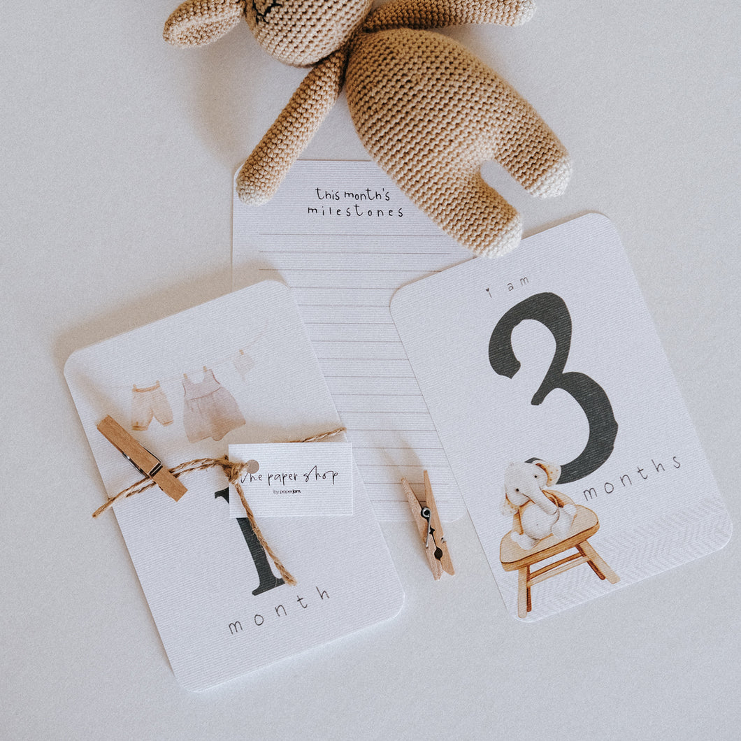 Baby Milestone Cards - Gender Neutral